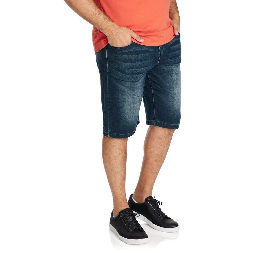 Johnny Bigg Mens Big & Tall Cameron Knit Shorts Ink 38L